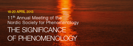 11th Annual Meeting of the Nordic Society for Phenomenology