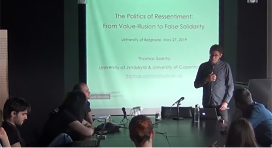 The Politics of Ressentiment: From Value Illusion to False